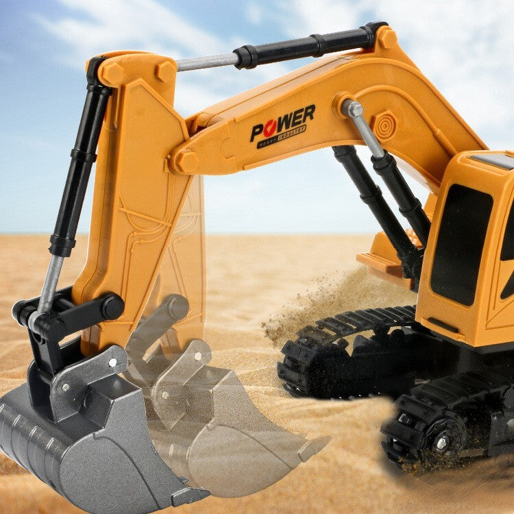 Remote Control Excavator Construction Tractor RC Alloy Toy Truck - grandhubs.shop