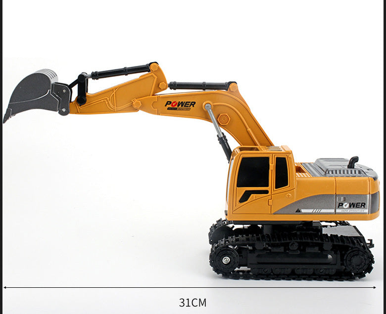 Remote Control Excavator Construction Tractor RC Alloy Toy Truck - grandhubs.shop