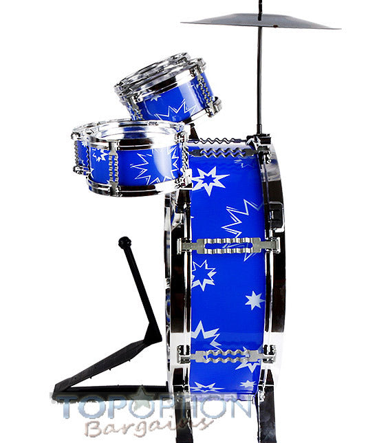 6PCS Kids Jazz Drum Musical Educational Instrument Toy Set (Blue) - grandhubs.shop