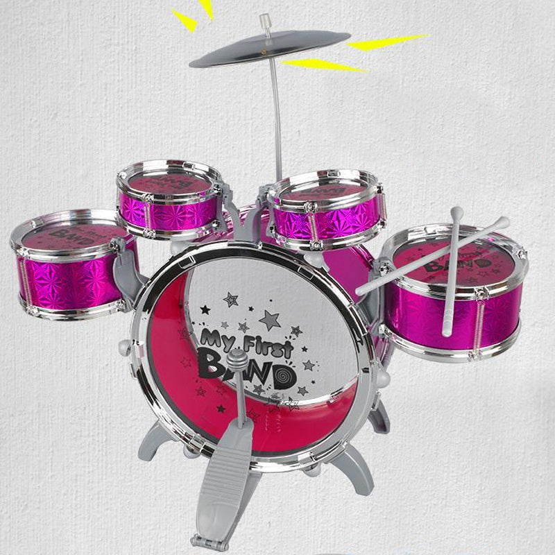 6PCS Kids Jazz Drum Musical Educational Instrument Toy Set (Purple) - grandhubs.shop