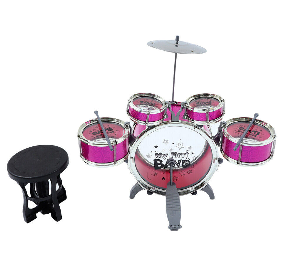 6PCS Kids Jazz Drum Musical Educational Instrument Toy Set (Purple) - grandhubs.shop