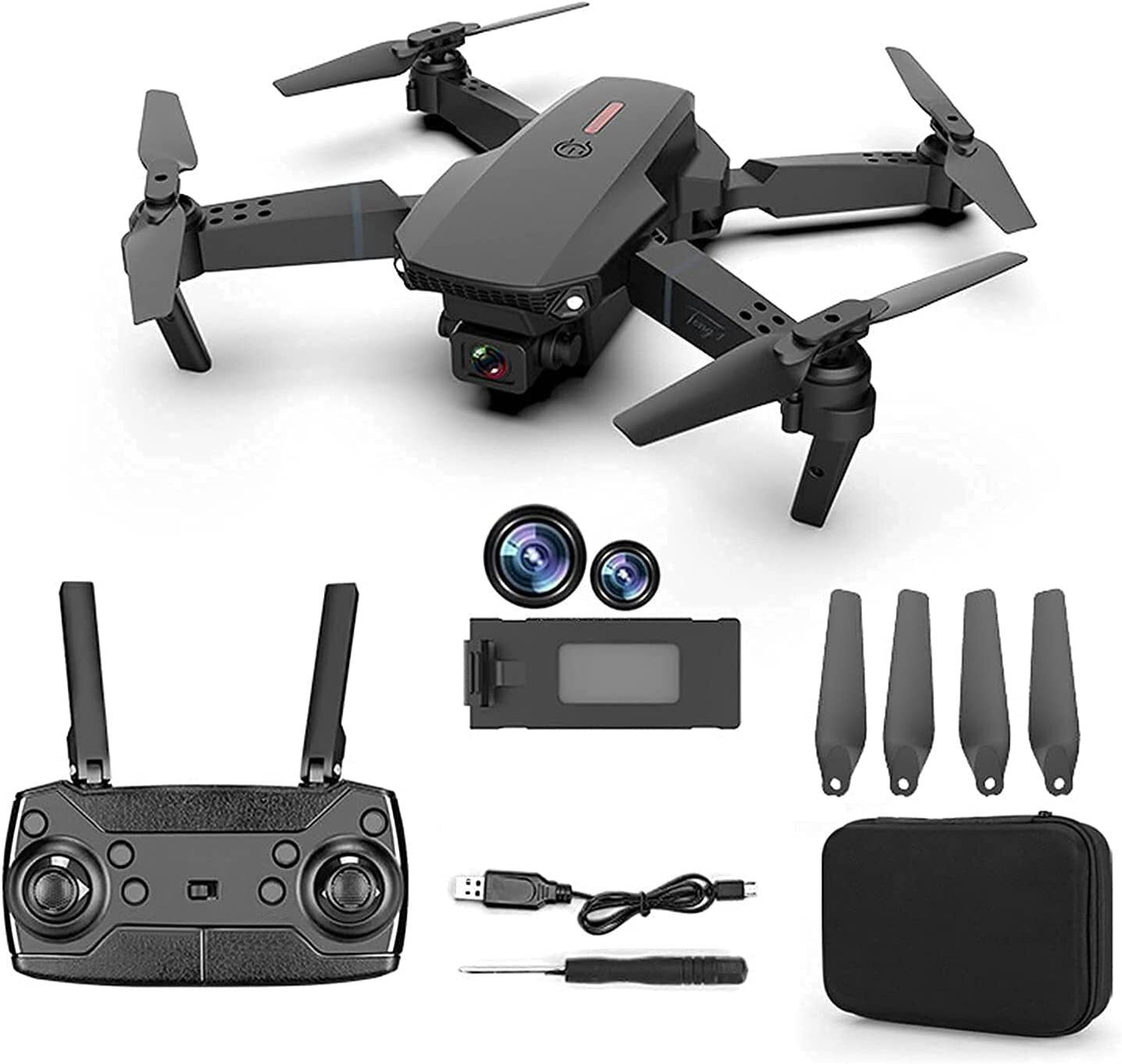 4K HD Dual Camera Dual Battery Wide-angle Quadcopter Remote Control Drone - grandhubs.shop
