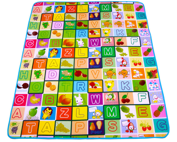 Double Sided Alphabet & Animal 1.8m x 1.2m Baby Mat Activity Rug - grandhubs.shop