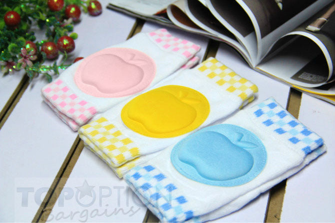 Premium Baby Infant Toddler Crawling Knee Pads Blue Pink Yellow