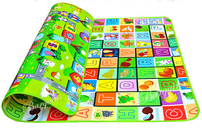 2m Double Sided Large Alphabet & Numbers Baby Kids Play Mat - grandhubs.shop