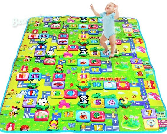 2m Double Sided Large Alphabet & Numbers Baby Kids Play Mat - grandhubs.shop