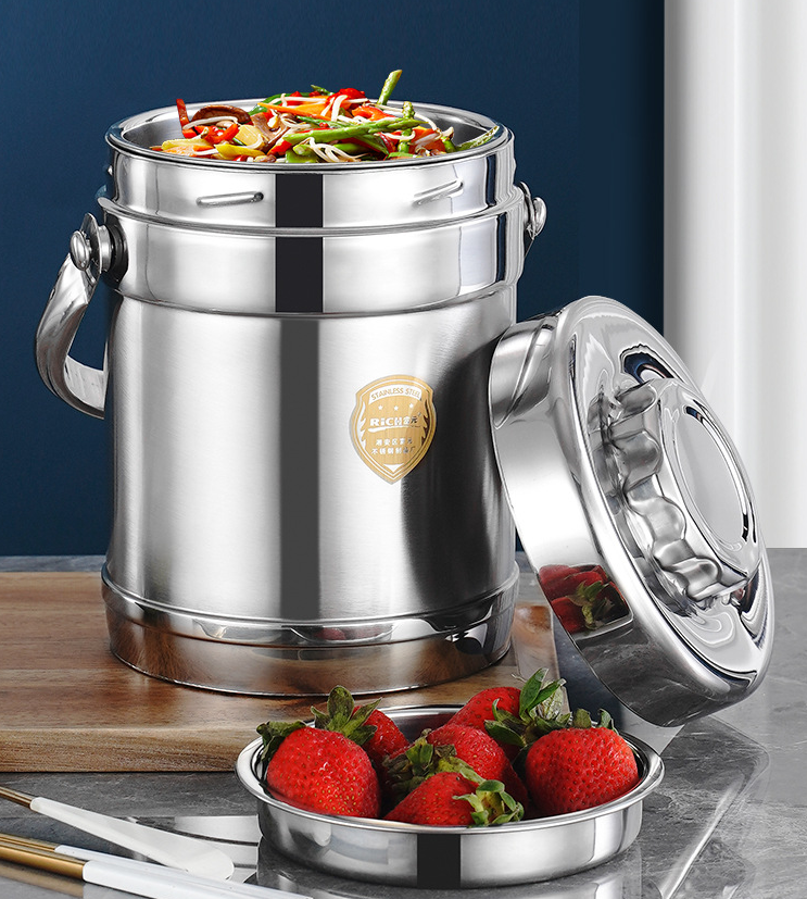 1.4L Stainless Steel Insulated Portable Thermos Food Jar Lunchbox Containers - grandhubs.shop