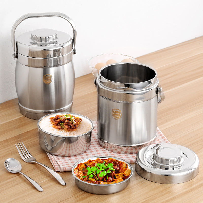 1.4L Stainless Steel Insulated Portable Thermos Food Jar Lunchbox Containers - grandhubs.shop