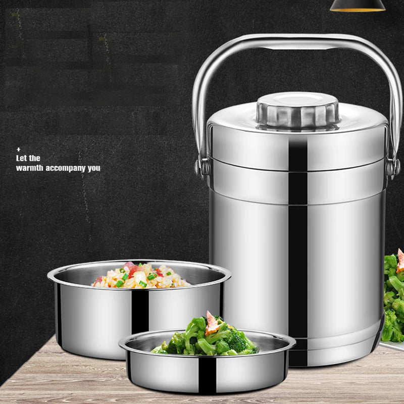 1.4L Stainless Steel Insulated Portable Thermos Food Jar Lunchbox Containers - grandhubs.shop