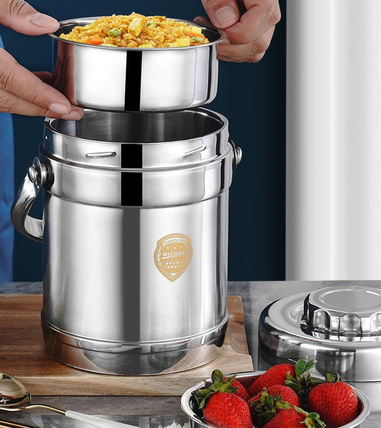 1.4L Stainless Steel Insulated Portable Thermos Food Jar Lunchbox Containers - grandhubs.shop