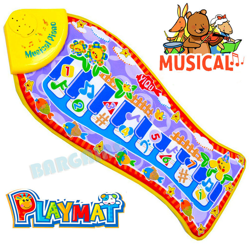Musical Fish Piano Gym Baby Play Mat - grandhubs.shop