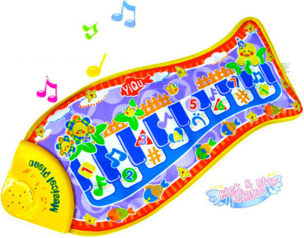 Musical Fish Piano Gym Baby Play Mat - grandhubs.shop