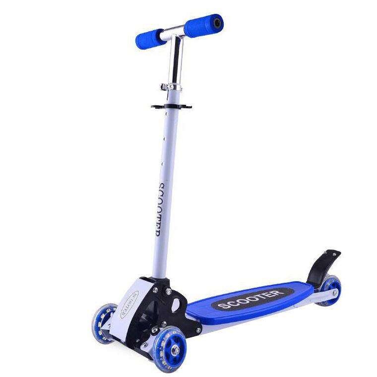 3 Wheels Lean and Steer Kids Tri Scooter (Blue) - grandhubs.shop