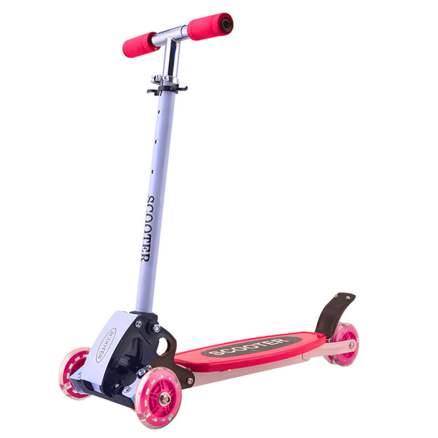 3 Wheels Lean and Steer Kids Tri Scooter (Red) - grandhubs.shop