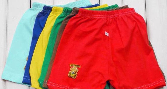 Kids Cotton Shorts 1-4 Years Old Boys Girls Toddlers - Mixed Colours - grandhubs.shop