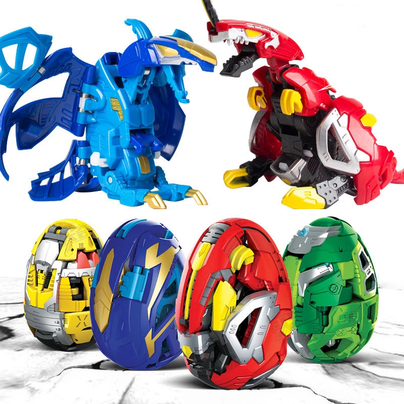 12-piece Dinosaur Transformer Collection Robot Transforming Toy Set - grandhubs.shop