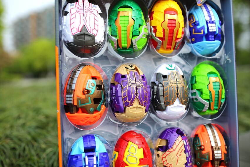 12-piece Dinosaur Transformer Collection Robot Transforming Toy Set - grandhubs.shop