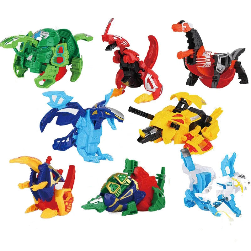 12-piece Dinosaur Transformer Collection Robot Transforming Toy Set
