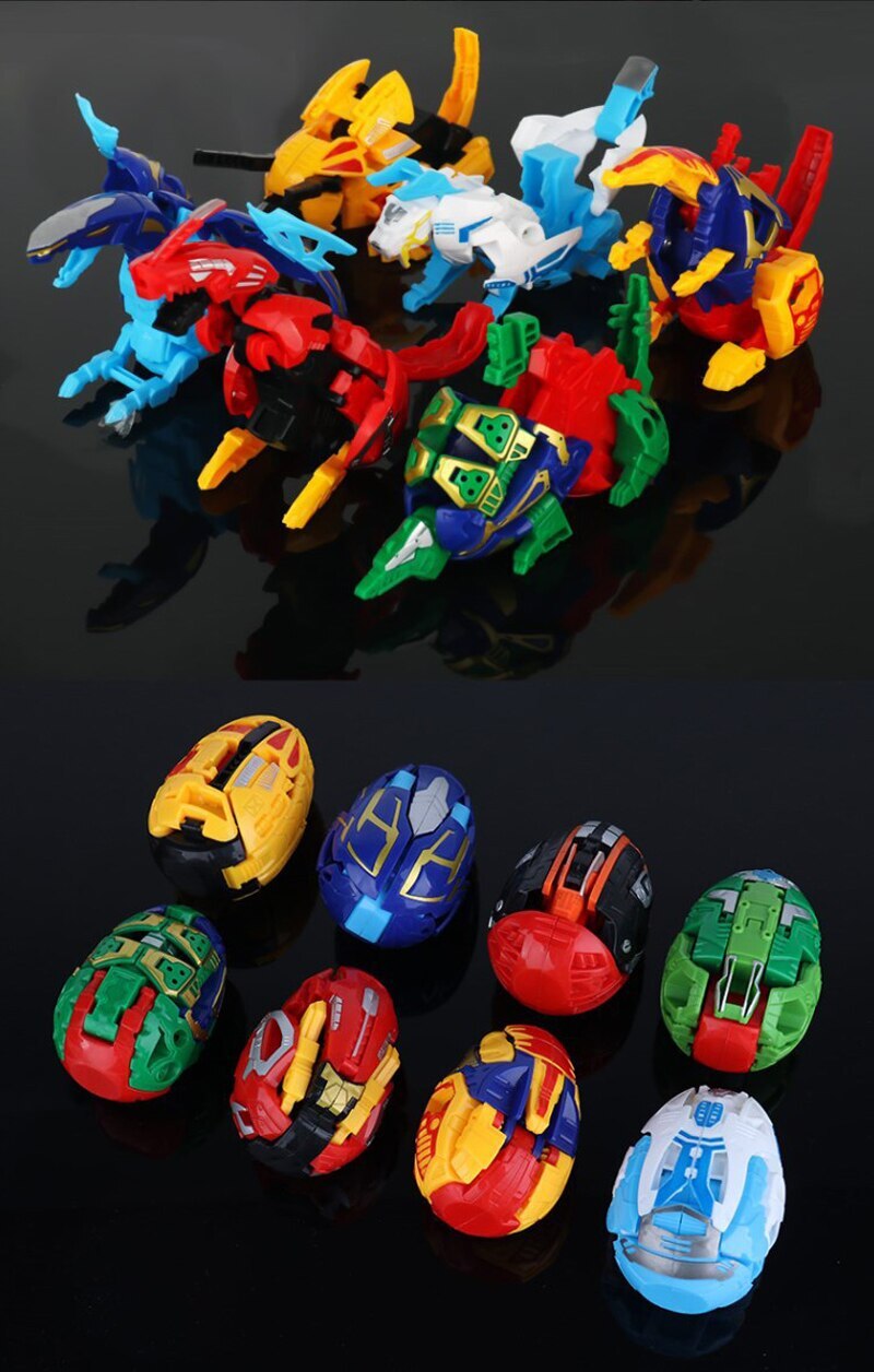 12-piece Dinosaur Transformer Collection Robot Transforming Toy Set - grandhubs.shop