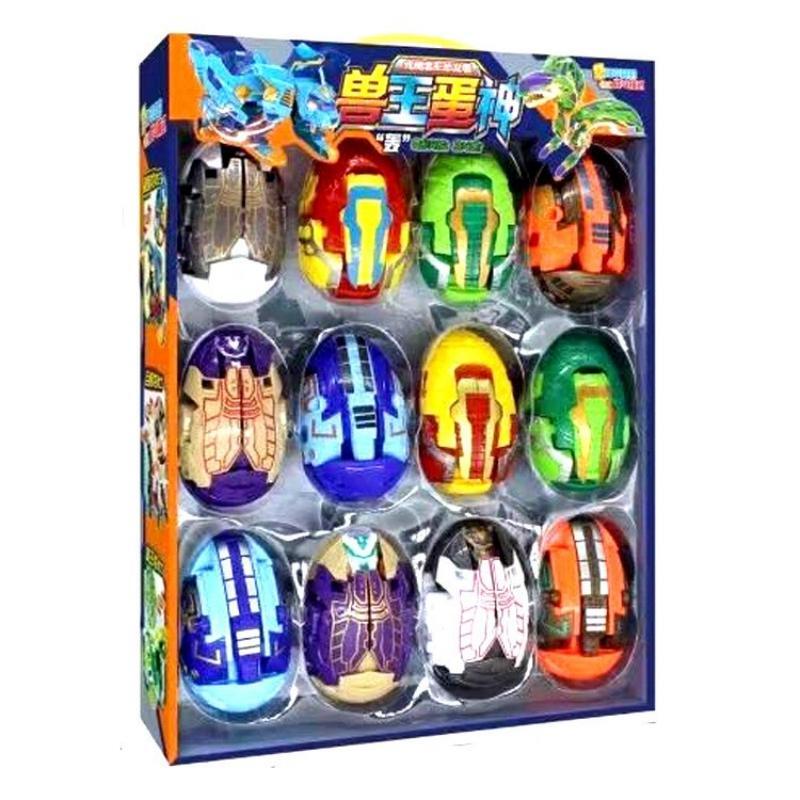 12-piece Dinosaur Transformer Collection Robot Transforming Toy Set - grandhubs.shop