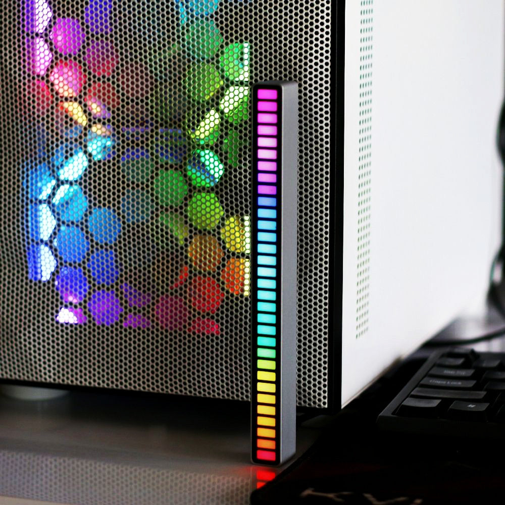 Smart 32 RGB LED Sound Control Music Rhythm Sync Light Bar Dancing Lamp - grandhubs.shop