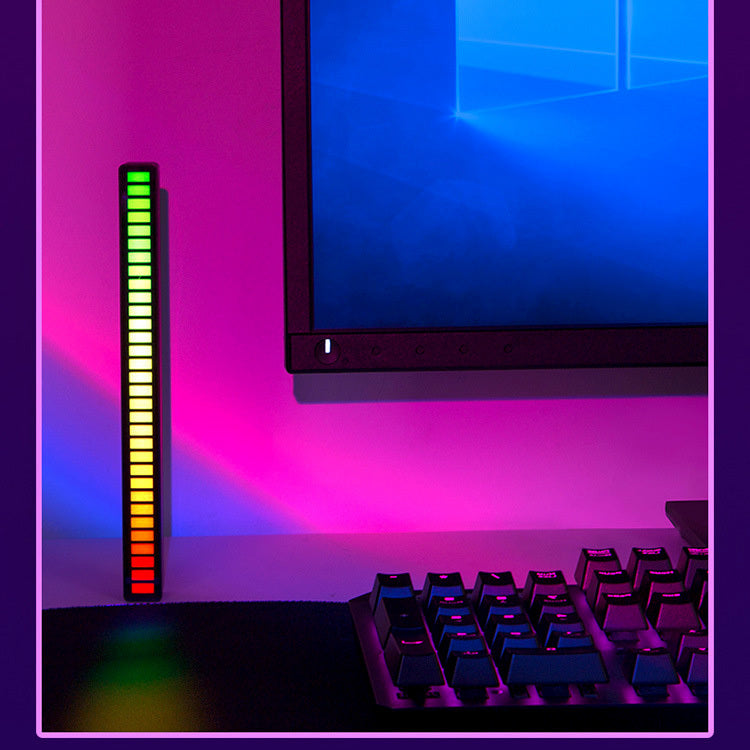 Smart 32 RGB LED Sound Control Music Rhythm Sync Light Bar Dancing Lamp - grandhubs.shop