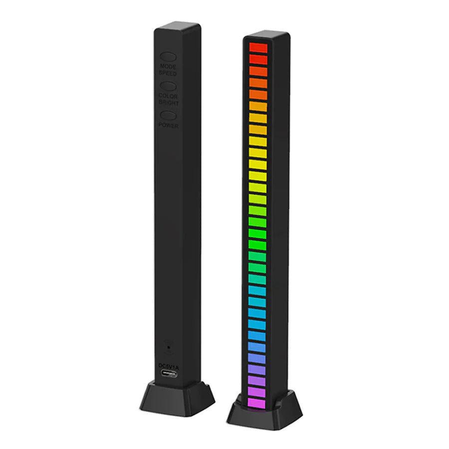 Smart 32 RGB LED Sound Control Music Rhythm Sync Light Bar Dancing Lamp - grandhubs.shop