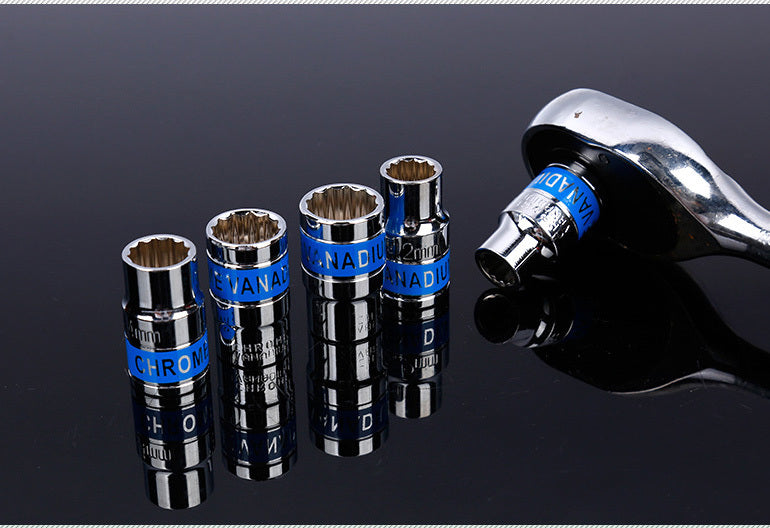 32-Piece 1/2" Drive Ratchet Socket Wrench Mechanics Tool Set - grandhubs.shop