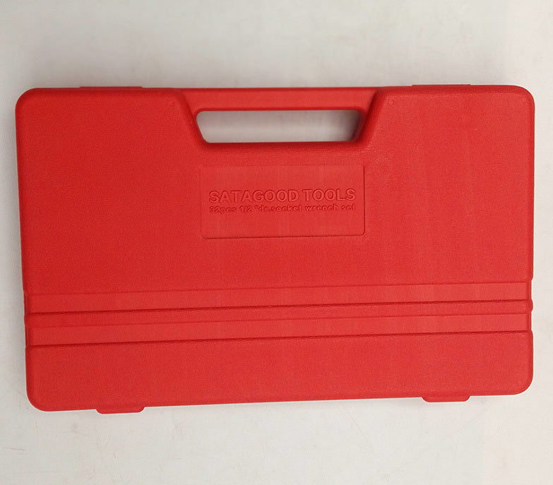 32-Piece 1/2" Drive Ratchet Socket Wrench Mechanics Tool Set - grandhubs.shop