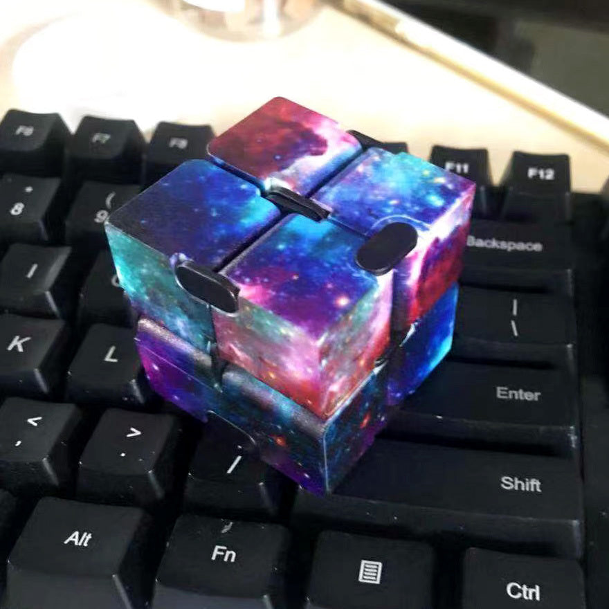 Galaxy Space Infinity Cube Magic Puzzle Stress Relief Fidget Toy - grandhubs.shop