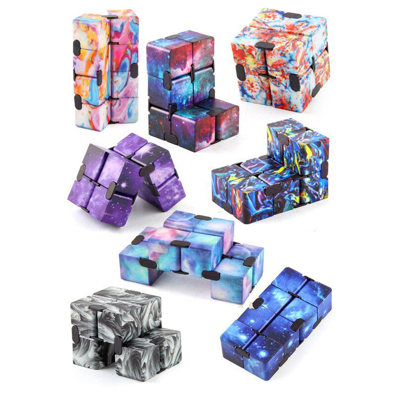 Galaxy Space Infinity Cube Magic Puzzle Stress Relief Fidget Toy - grandhubs.shop