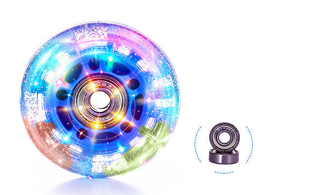 Full LED Adjustable Roller Blades Inline Skates (Blue , L) - grandhubs.shop