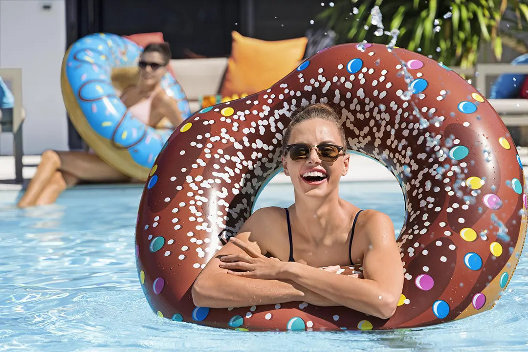 Bestway Inflatable Donut Pool Float Fun 107cm Swim Ring Tube