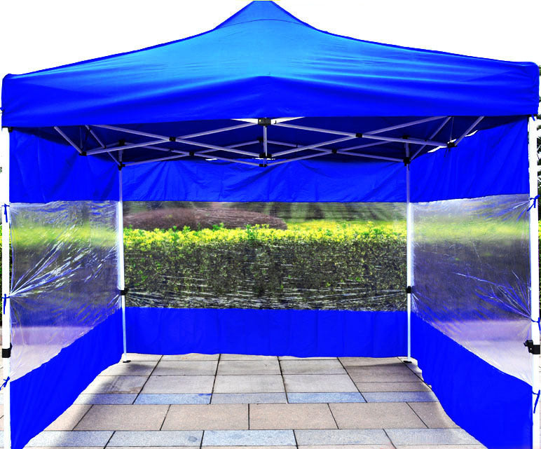 3-Side Gazebo Walls 3m x 3m (Opaque Blue- Walls Only) - grandhubs.shop