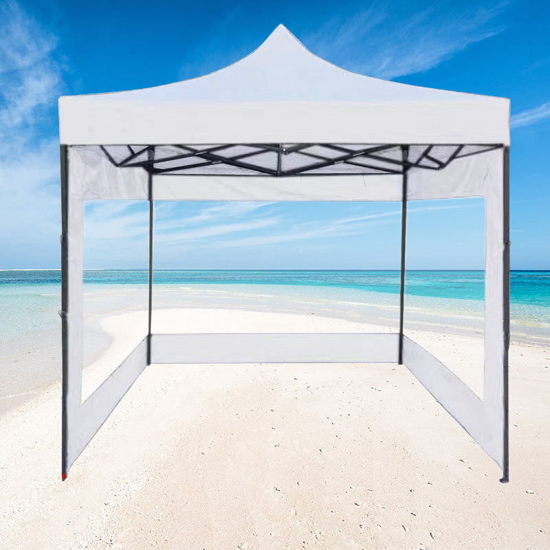 3-Side Gazebo Walls 3m x 3m (Opaque White - Walls Only) - grandhubs.shop
