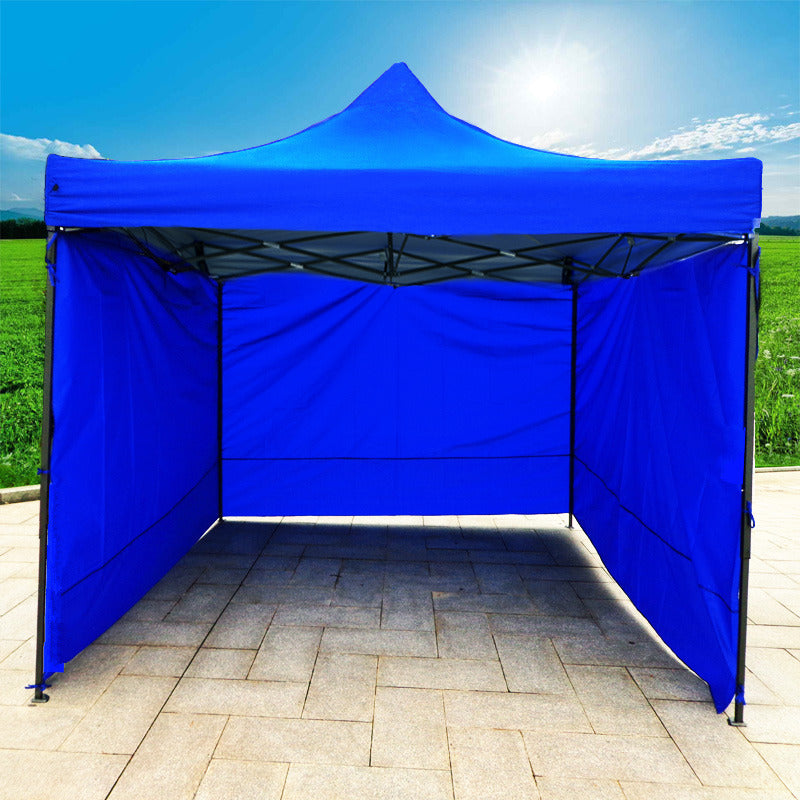 3-Side Gazebo Walls 3m x 3m (Blue- Walls Only) - grandhubs.shop