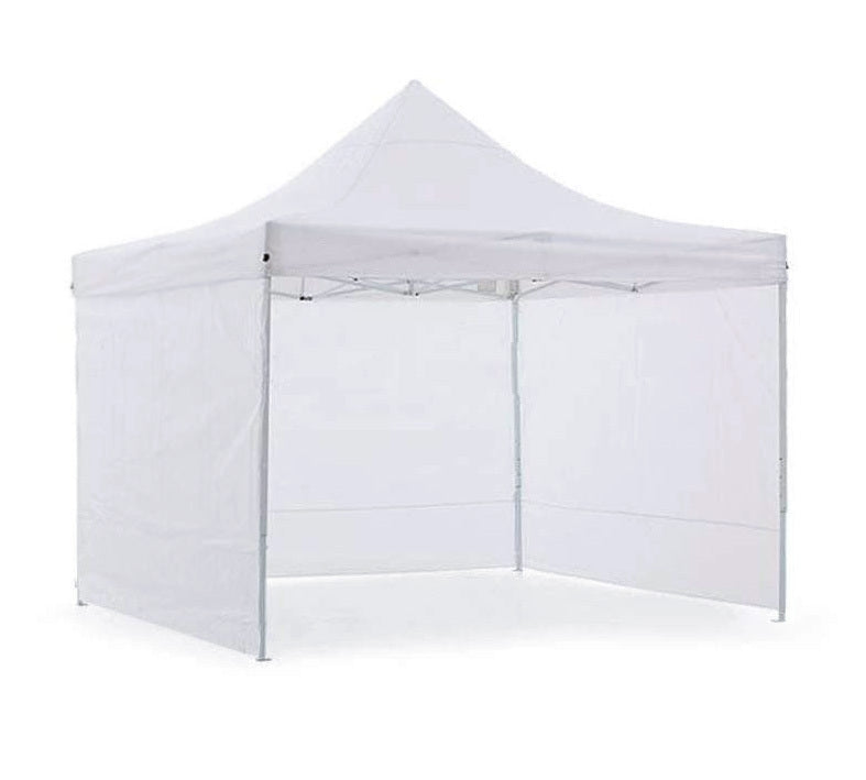 3-Side Gazebo Walls 3m x 3m (White- Walls Only) - grandhubs.shop