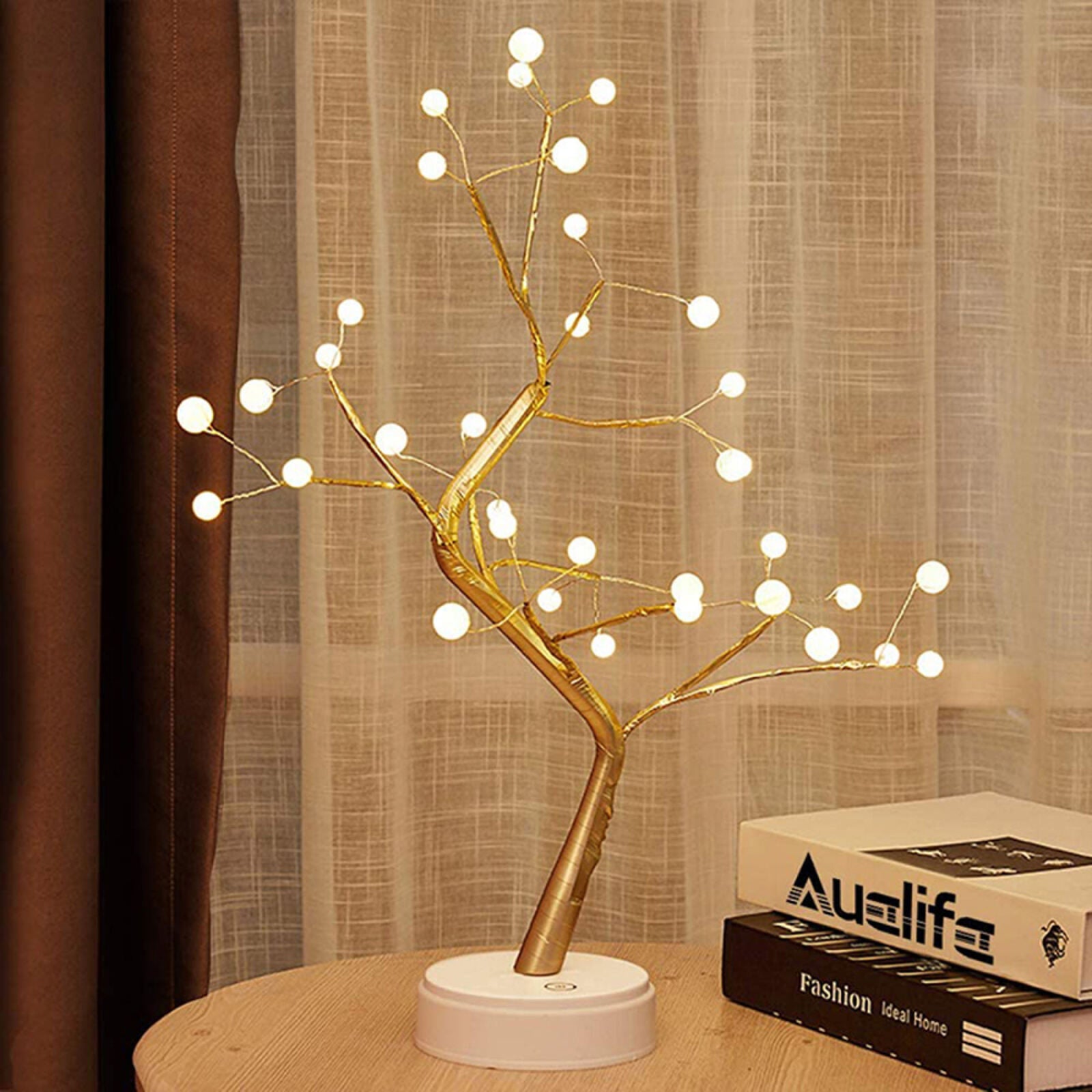 Stunning LED Pearl Fairy Light Bonsai Spirit Tree Lamp - grandhubs.shop