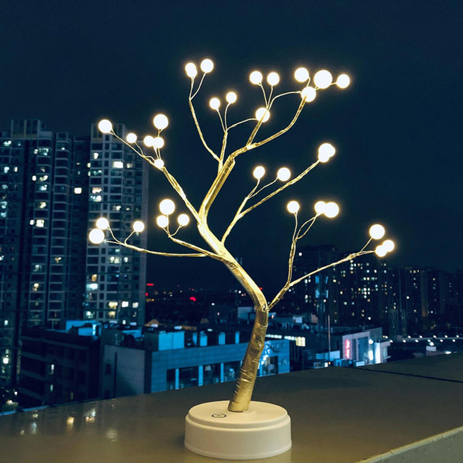 Stunning LED Pearl Fairy Light Bonsai Spirit Tree Lamp - grandhubs.shop