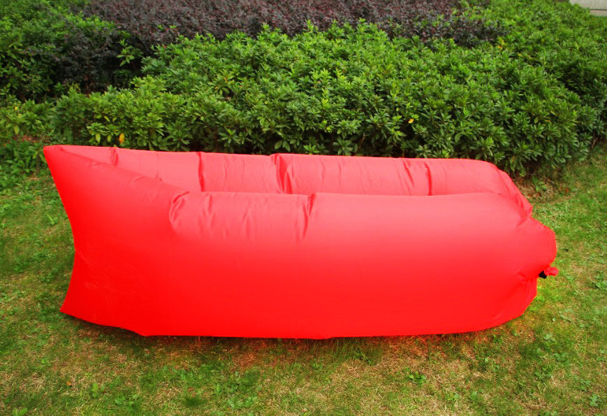 Inflatable Air Sofa Lounger Lazy Couch in Portable Bag (RED) - grandhubs.shop