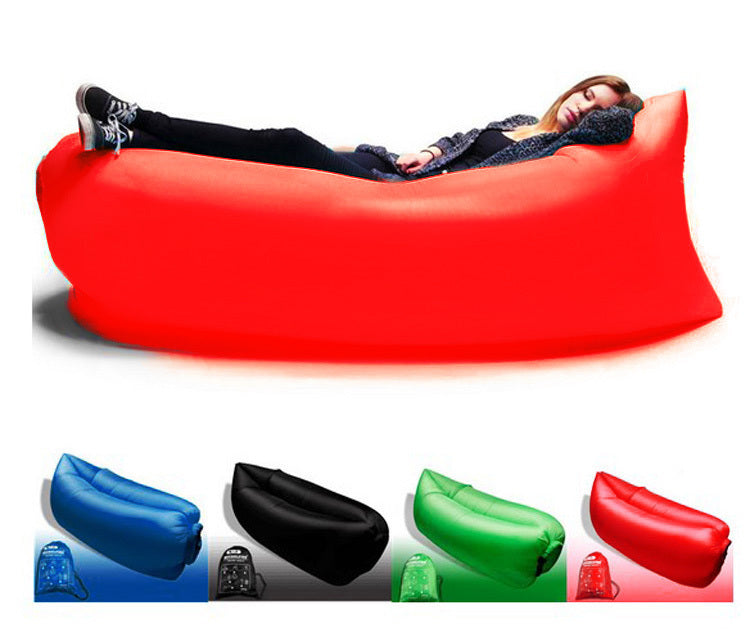 Inflatable Air Sofa Lounger Lazy Couch in Portable Bag (RED) - grandhubs.shop