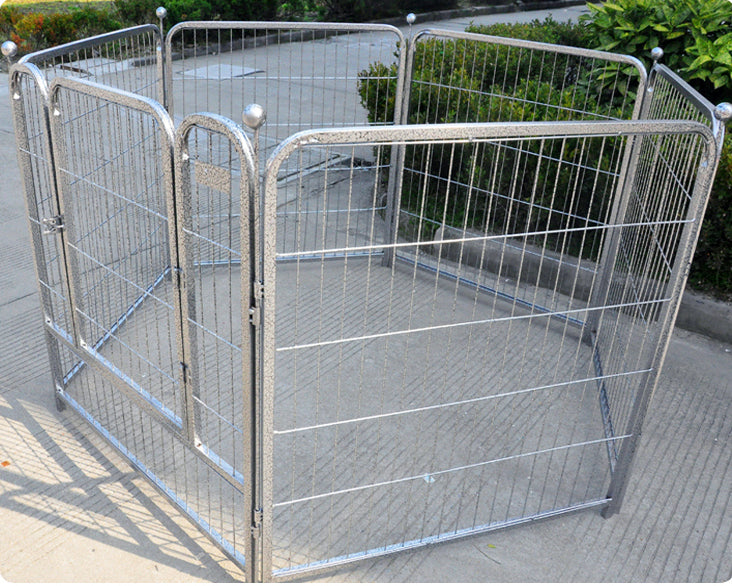 Premium Heavy Duty Metal Pet Dog Exercise Playpen Enclosure Fence Cage (50x60 x 6) - grandhubs.shop