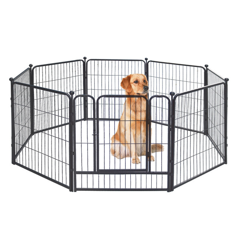 Premium Heavy Duty Metal Pet Dog Exercise Playpen Enclosure Fence Cage (50x60 x 6) - grandhubs.shop