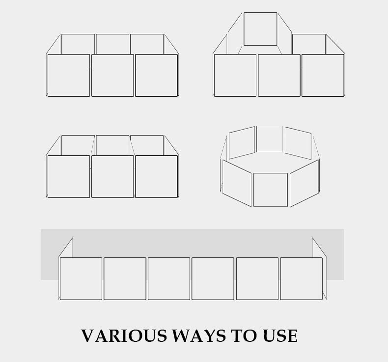 Premium Heavy Duty Metal Pet Dog Exercise Playpen Enclosure Fence Cage (50x60 x 6) - grandhubs.shop