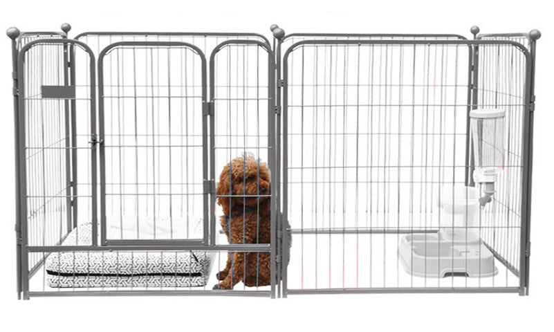 XL Premium Heavy Duty Metal Pet Dog Exercise Playpen Enclosure Fence Cage (100x120 x 6) - grandhubs.shop