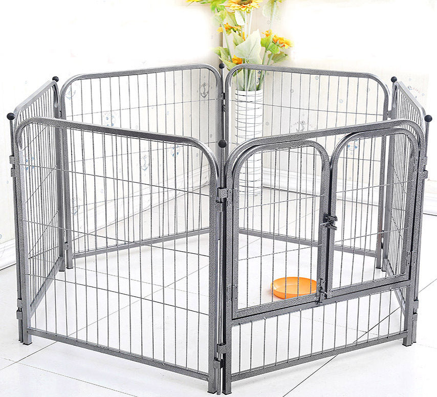 Premium Heavy Duty Metal Pet Dog Exercise Playpen Enclosure Fence Cage (70x80 x 6) - grandhubs.shop
