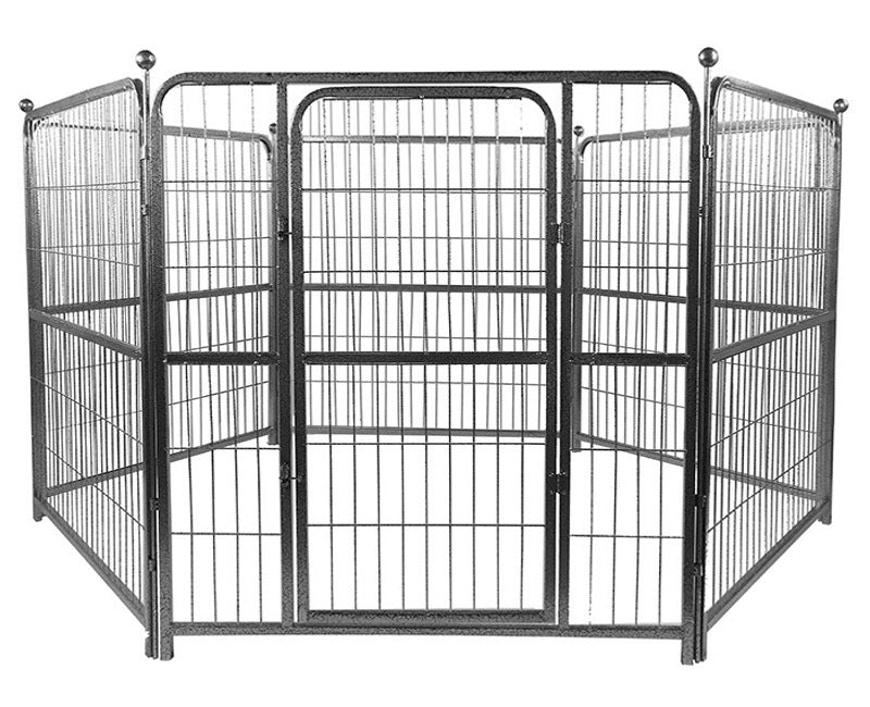 Premium Heavy Duty Metal Pet Dog Exercise Playpen Enclosure Fence Cage (70x80 x 6) - grandhubs.shop