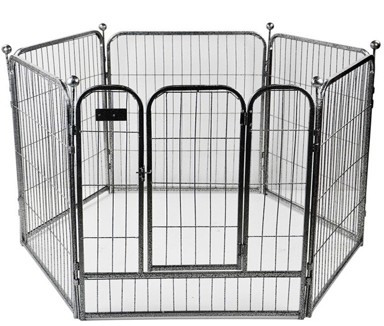 Premium Heavy Duty Metal Pet Dog Exercise Playpen Enclosure Fence Cage (70x80 x 6) - grandhubs.shop