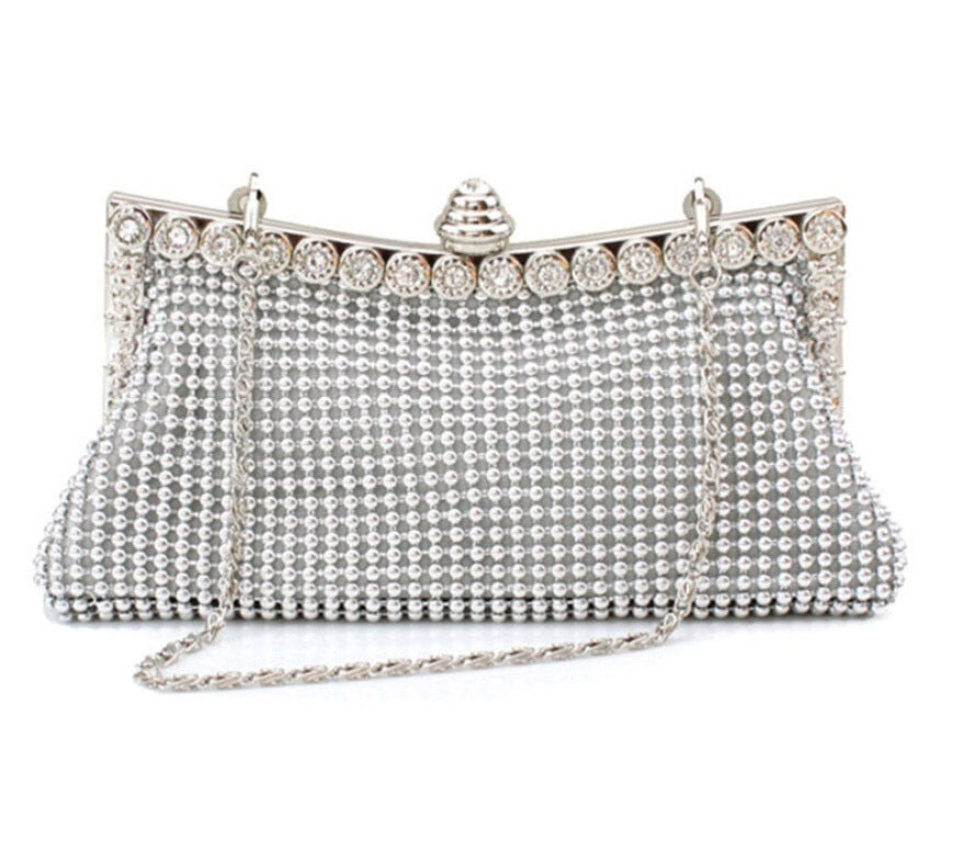 Luxe Rhinestone Ladies Event Evening Purse Clutch Bag - grandhubs.shop
