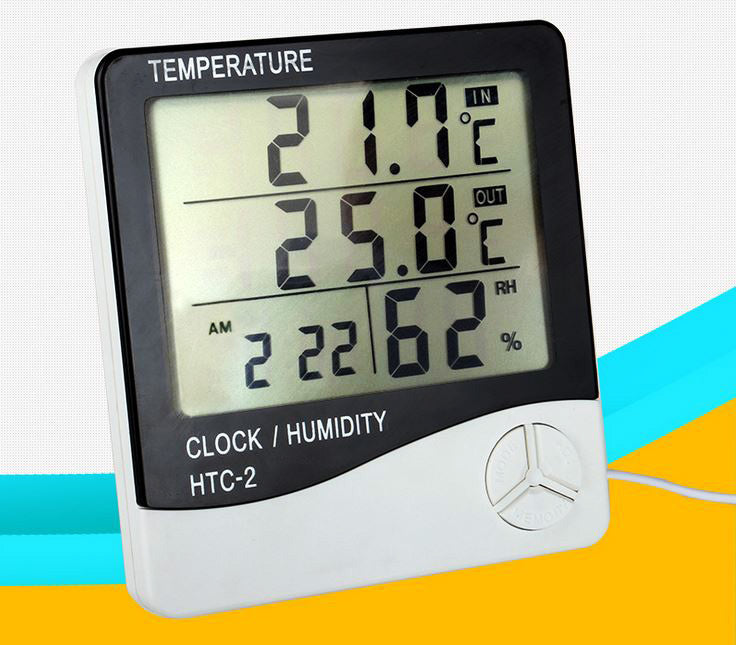 Indoor/ Outdoor Multifunction Weather Station Clock - grandhubs.shop